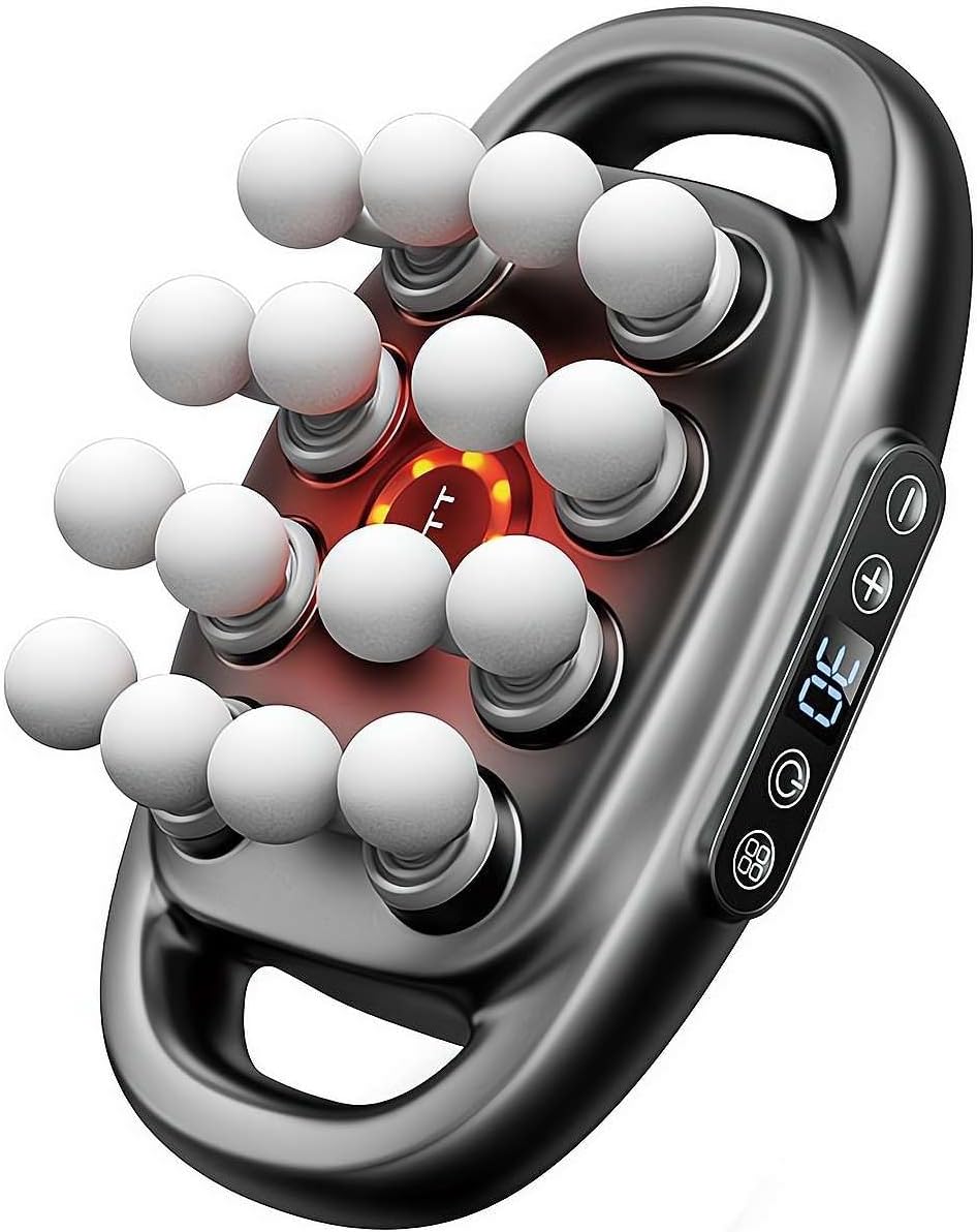 FeelFlow™ Professional Massage Gun with 16 Interchangeable Heads